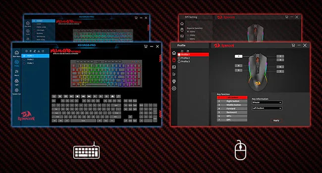 Redragon S142 Wireless Gaming Keyboard & Mouse Combo – K515 PRO RGB Membrane Keyboard - TechTastic Treasures