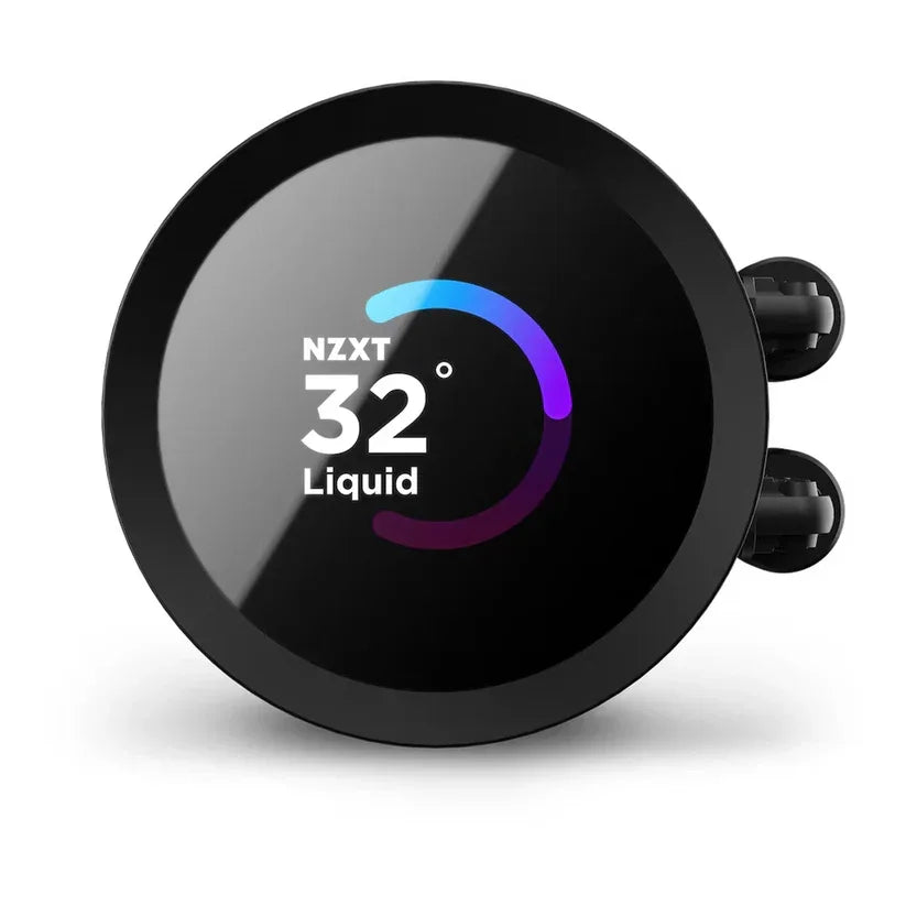 NZXT Kraken Liquid CPU Cooler 240mm LCD Display Matte Black - TechTastic Treasures