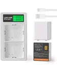 2-Pack Battery & LCD Dual Charger for Arlo Ultra, Ultra 2, Arlo Pro 3, Arlo Pro4