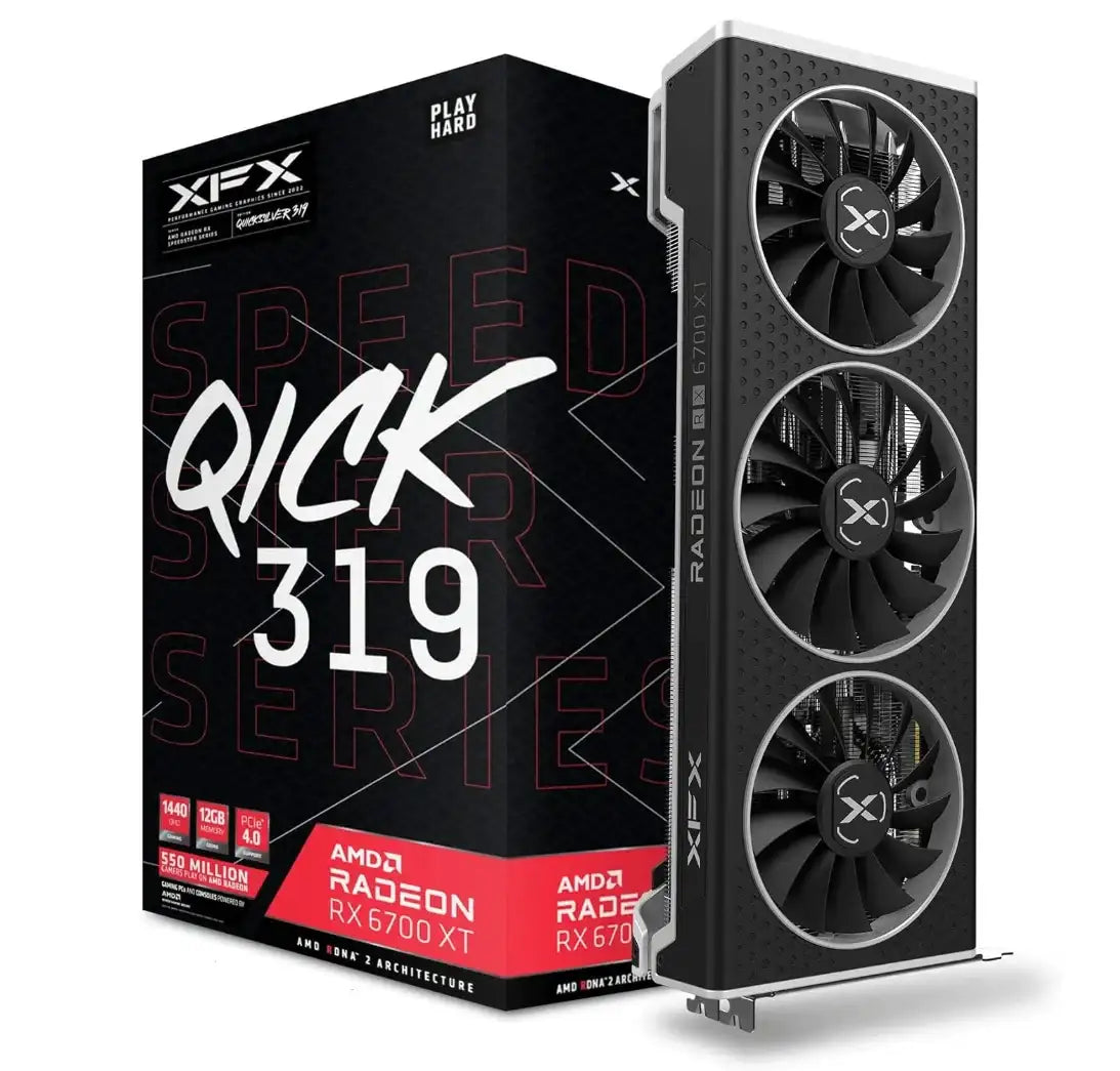 XFX SPEEDSTER MERC319 Radeon RX 6700 XT BLACK – For Parts / Not Working