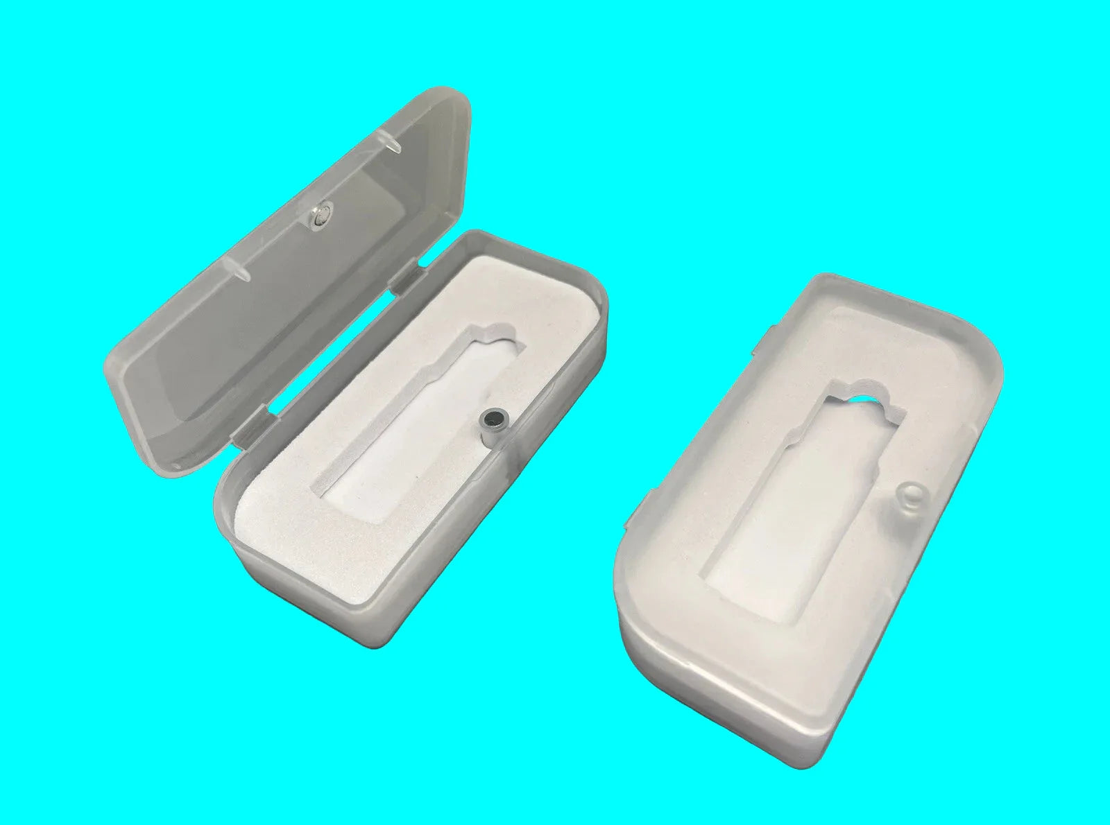 Magnetic Closure USB Drive Clear Poly Case w/ Foam - TechTastic Treasures