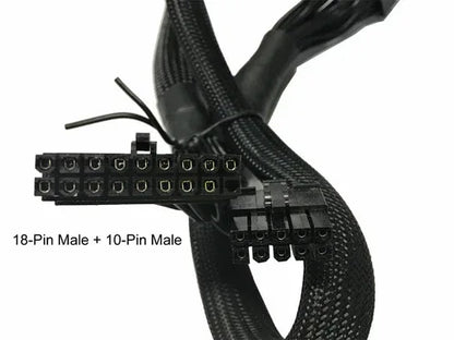 ATX 24-Pin to 18-Pin + 10-Pin Modular Power Supply Extension Cable - TechTastic Treasures