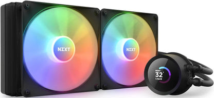 NZXT Kraken 240 RGB 240mm AIO Liquid CPU Cooler – Matte Black (Missing Mounting Hardware)