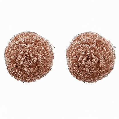 Soldering Iron Tip Cleaner Brass Steel Ball 2 Pack – Dross Cleaner Mesh Filter Tin Remover for Soldering Tools